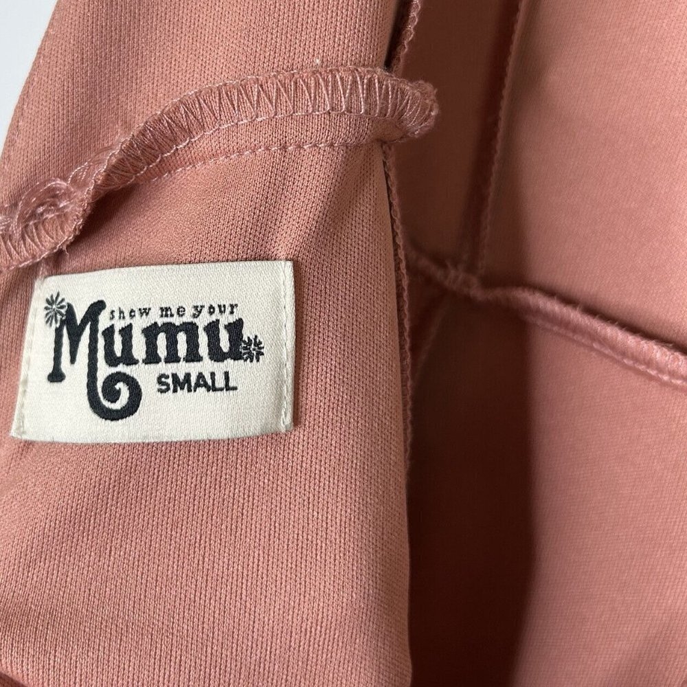 Show Me Your MuMu Jenn Maxi Dress Women’s Size Small Rustic Mauve Blush Wedding - Picture 4 of 13
